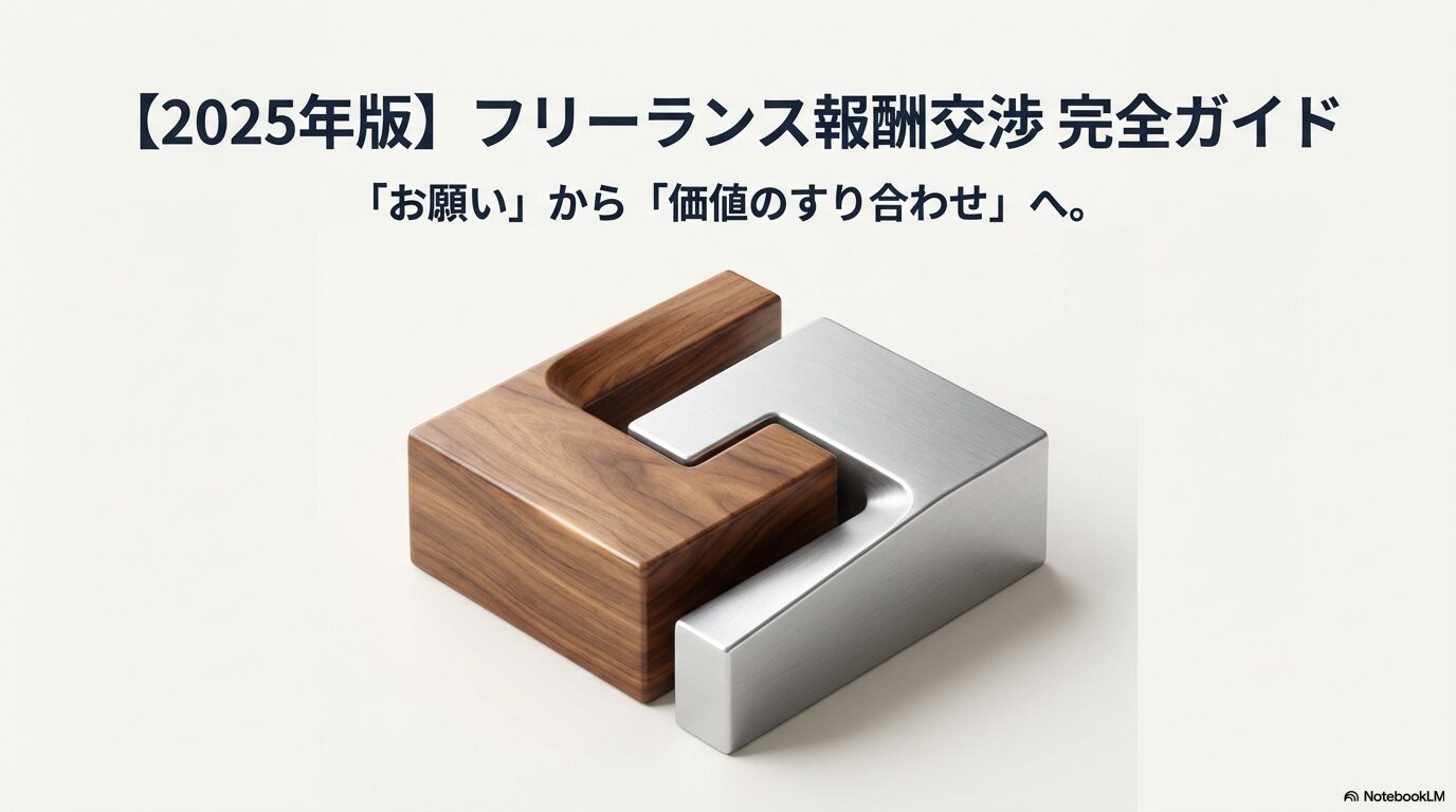 【2025年版】フリーランスの報酬交渉・単価の決め方完全ガイド｜成功率を上げる準備とメール例文、エージェント活用術まで徹底解説